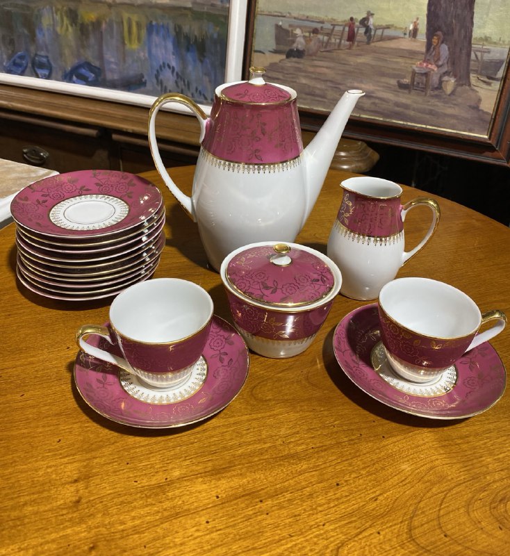 Сервиз кофейный на 12 персон, Moritz Zdekauer (MZ), Чехословакия, 1945-1970 гг. 