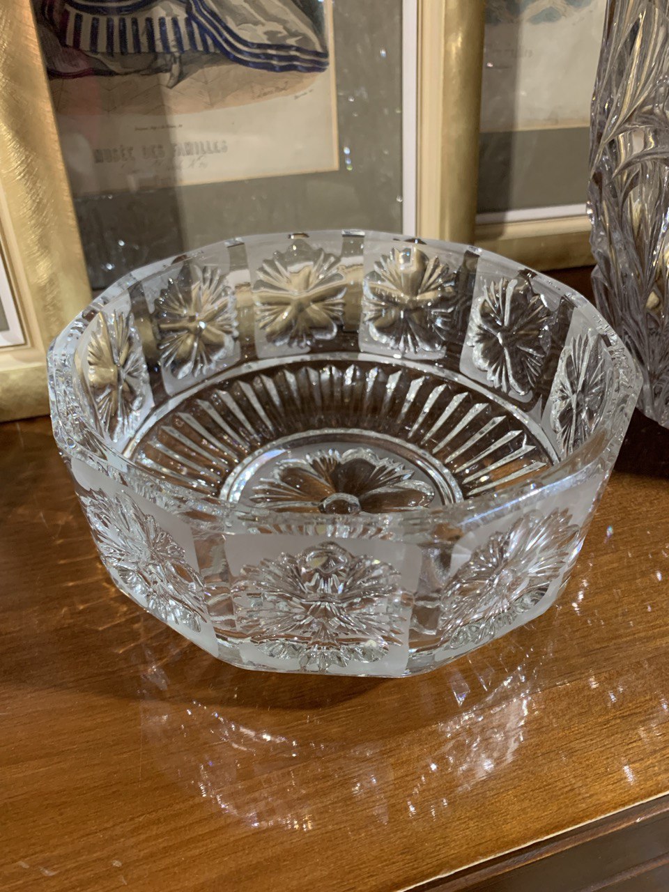 Фруктовница винтажная с цветочным декором