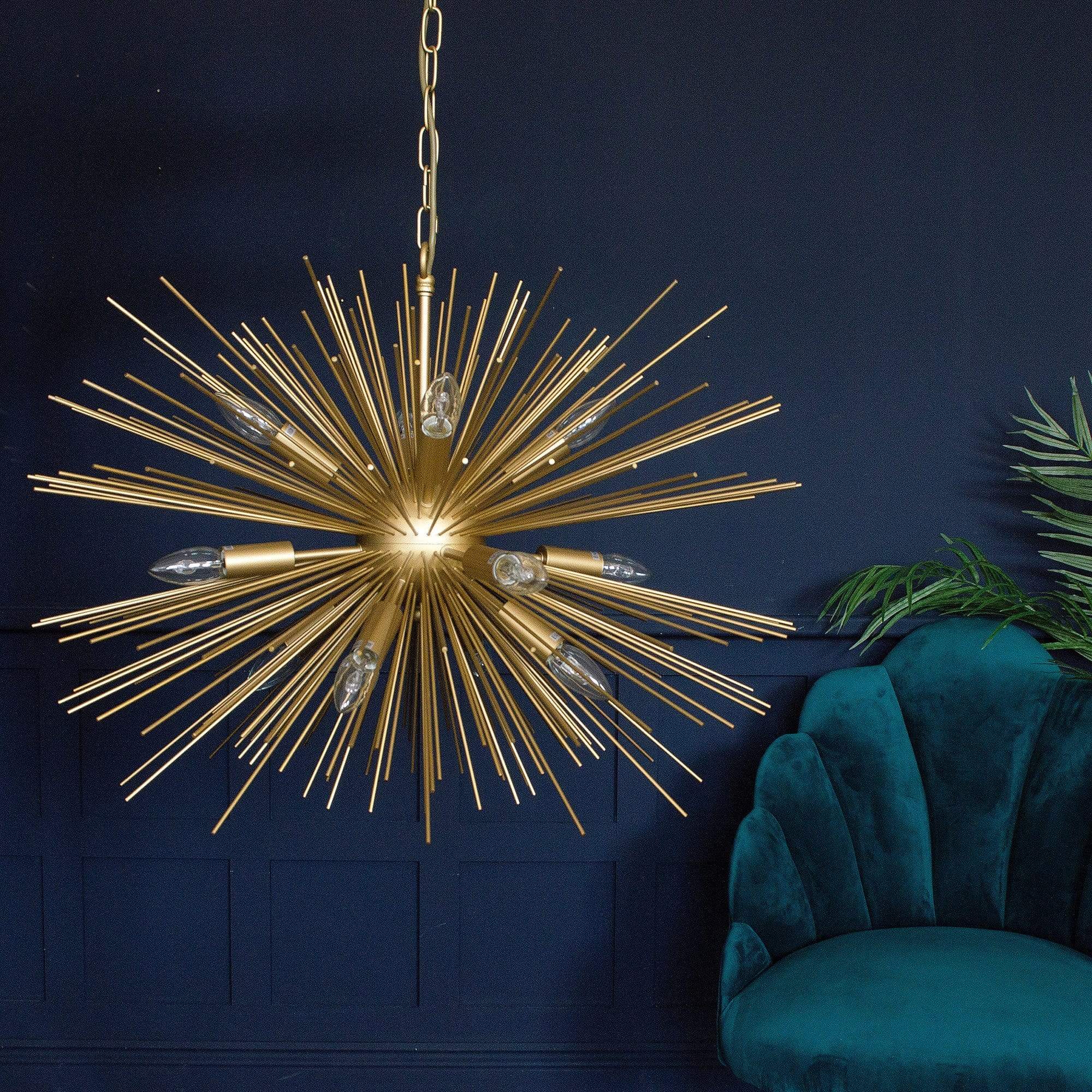 Люстра LEONTYNE CHANDELIER, арт. CH106-18-BRS, Gramercy Home.
